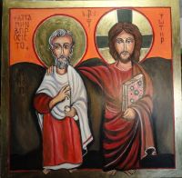 Nr.174. Chrystus i Menas-wym. 45-45cm